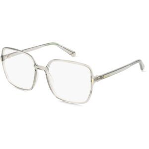 Safilo GmbH Polaroid PLD D526 Damen-Brille inkl. Gläser Vollrand Quadratisch Kunststoff-Gestell 54/17/140, Grau