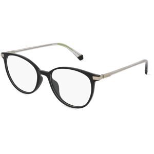 Safilo GmbH Polaroid PLD D459/G Damen-Brille inkl. Gläser Vollrand Cat Eye Kunststoff-Gestell 52/17/145, Schwarz