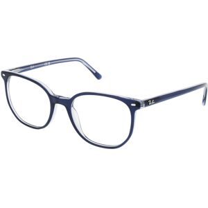 Luxottica Fashion Brillen Vertriebs GmbH Ray-Ban RX5397 ELLIOT Unisex-Brille inkl. Gläser Vollrand Geometrisch Acetat-Gestell 52/19/145, Blau