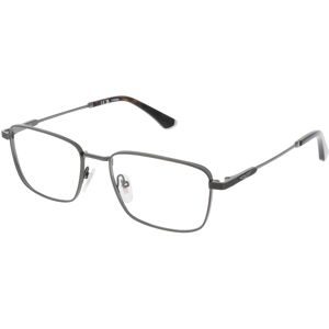 DE RIGO Vision D.A.CH. GmbH Police VPLQ74 Herren-Brille inkl. Gläser Vollrand Quadratisch Titan-Gestell 54/18/145, Grau