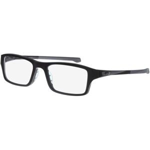 Luxottica Fashion Brillen Vertriebs GmbH Oakley OX8039 Herren-Brille inkl. Gläser Vollrand Quadratisch Acetat-Gestell 53/18/140, Schwarz