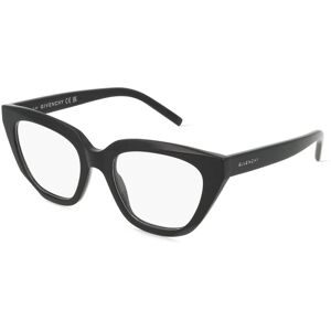 Thélios Givenchy GV50052I Unisex-Brille inkl. Gläser Vollrand Cat Eye Kunststoff-Gestell 51/19/140, Schwarz