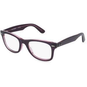 Luxottica Fashion Brillen Vertriebs GmbH Ray-Ban 0RX4340V WAYFARER EASE Unisex-Brille inkl. Gläser Vollrand Quadratisch Kunststoff-Gestell 50/22/150, Lila