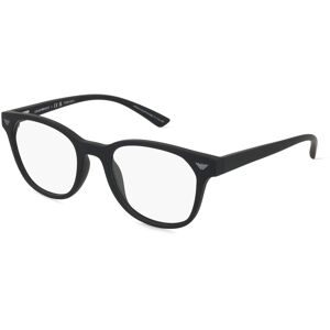 Luxottica Fashion Brillen Vertriebs GmbH Emporio Armani 0EA3240U Herren-Brille inkl. Gläser Vollrand Panto Kunststoff-Gestell 52/20/145, Schwarz