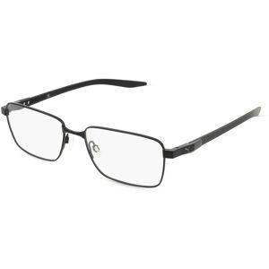 Kering Eyewear Spa Puma PU0421O Unisex-Brille inkl. Gläser Vollrand Quadratisch Metall-Gestell 55/17/145, Schwarz
