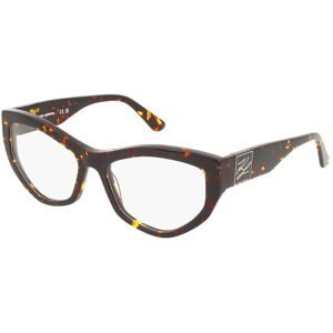 Marchon Germany GmbH Karl Lagerfeld KL6211 Damen-Brille inkl. Gläser Vollrand Cat Eye Acetat-Gestell 55/17/140, Havanna