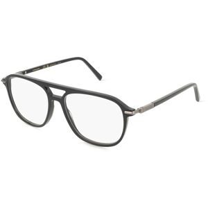 Marchon Germany GmbH Ferragamo SF3006 Unisex-Brille inkl. Gläser Vollrand Pilot Acetat-Gestell 56/16/145, Schwarz