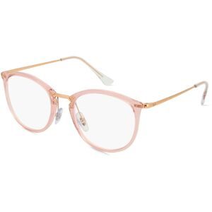Luxottica Fashion Brillen Vertriebs GmbH Ray-Ban RX7140 Unisex-Brille inkl. Gläser Vollrand Panto Kunststoff-Gestell 51/20/150, Pink