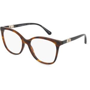 Luxottica Fashion Brillen Vertriebs GmbH Emporio Armani EA3231 Damen-Brille inkl. Gläser Vollrand Quadratisch Acetat-Gestell 54/17/140, Rot