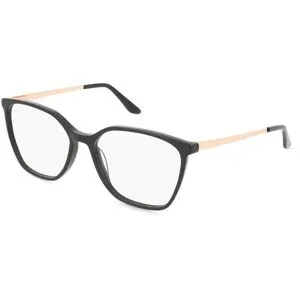 C&S CO. LTD. Fielmann ABC 097 FLEX FA JESSICA Damen-Brille inkl. Gläser Vollrand Butterfly Acetat-Gestell 55/16/135, Schwarz