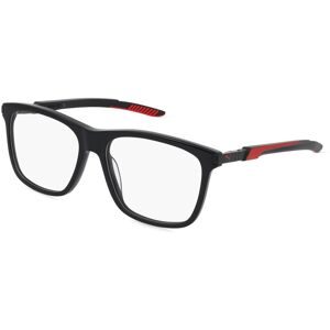 Kering Eyewear Spa Puma PU0364O Unisex-Brille inkl. Gläser Vollrand Quadratisch Kunststoff-Gestell 57/16/140, Schwarz