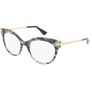 Luxottica Fashion Brillen Vertriebs GmbH Dolce&Gabbana DG3392 Damen-Brille inkl. Gläser Vollrand Butterfly Acetat-Gestell 52/20/145, Schwarz