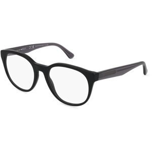 Luxottica Fashion Brillen Vertriebs GmbH Emporio Armani EA3207 Herren-Brille inkl. Gläser Vollrand Panto Acetat-Gestell 53/20/145, Schwarz