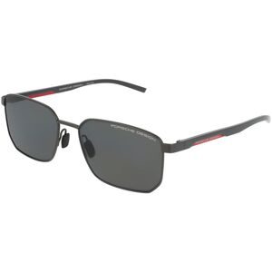 DE RIGO Vision D.A.CH. GmbH Porsche Design P8982 Unisex-Sonnenbrille Vollrand Quadratisch Metall-Gestell, Grau