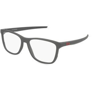 Luxottica Fashion Brillen Vertriebs GmbH Oakley OX8163 Herren-Brille inkl. Gläser Vollrand Rund Kunststoff-Gestell 55/17/141, Grau