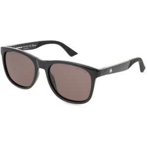 Kering Eyewear Spa Montblanc MB0400S Herren-Sonnenbrille Vollrand Quadratisch Kunststoff-Gestell, Schwarz