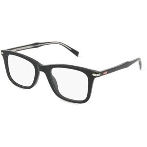Safilo GmbH Levi's LV5041 Herren-Brille inkl. Gläser Vollrand Quadratisch Kunststoff-Gestell 50/20/145, Schwarz