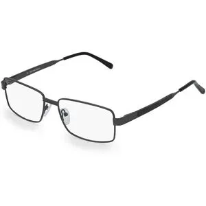 Optic Prima HK Fielmann OPH 9780 FLEX CL Herren-Brille inkl. Gläser Vollrand Quadratisch Metall-Gestell 55/16/140, Grau