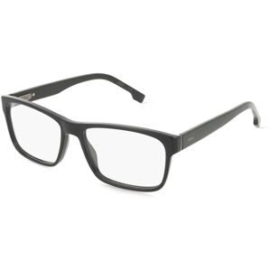 Safilo SpA Boss 1762 Herren-Brille inkl. Gläser Vollrand Eckig Acetat-Gestell 58/17/155, Schwarz