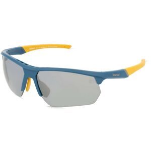 Marcolin Deutschland GmbH Timberland TB00056 Herren-Sonnenbrille Halbrand Eckig Kunststoff-Gestell, Blau
