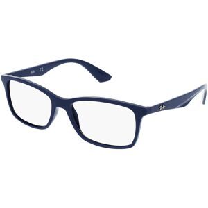 Luxottica Fashion Brillen Vertriebs GmbH Ray-Ban RX7047 Herren-Brille inkl. Gläser Vollrand Quadratisch Kunststoff-Gestell 54/17/140, Blau