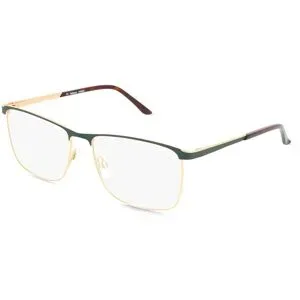 FERDINAND MENRAD GmbH & Co KG Fielmann 2222 FLEX CL HARALD Herren-Brille inkl. Gläser Vollrand Quadratisch Edelstahl-Gestell 57/16/145, Grün