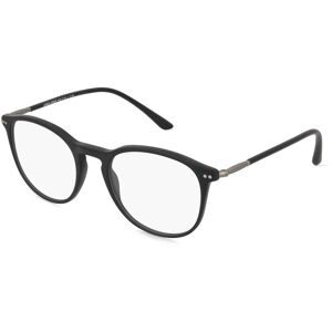 Luxottica Fashion Brillen Vertriebs GmbH Giorgio Armani 0AR7125 Herren-Brille inkl. Gläser Vollrand Panto Acetat-Gestell 52/20/145, Schwarz