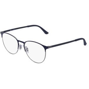 Luxottica Fashion Brillen Vertriebs GmbH Ray-Ban RX6375 Unisex-Brille inkl. Gläser Vollrand Panto Metall-Gestell 51/18/145, Blau