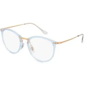 Luxottica Fashion Brillen Vertriebs GmbH Ray-Ban RX7140 Unisex-Brille inkl. Gläser Vollrand Panto Kunststoff-Gestell 51/20/150, Blau