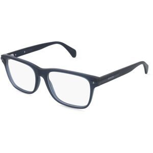 Luxottica Fashion Brillen Vertriebs GmbH Moncler ME2016 Unisex-Brille inkl. Gläser Vollrand Quadratisch Acetat-Gestell 55/17/145, Blau