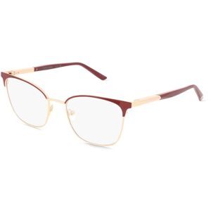 Marchon Germany GmbH Calvin Klein CK25105 Damen-Brille inkl. Gläser Vollrand Cat Eye Metall-Gestell 52/18/145, Rot
