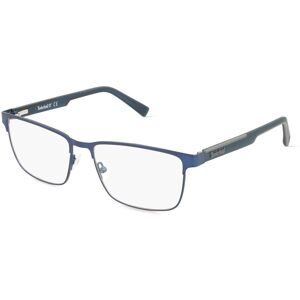 Marcolin Deutschland GmbH Timberland TB1721 Unisex-Brille inkl. Gläser Vollrand Quadratisch Edelstahl-Gestell 56/16/145, Blau