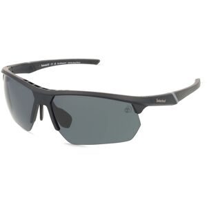 Marcolin Deutschland GmbH Timberland TB00056 Herren-Sonnenbrille Halbrand Eckig Kunststoff-Gestell, Schwarz