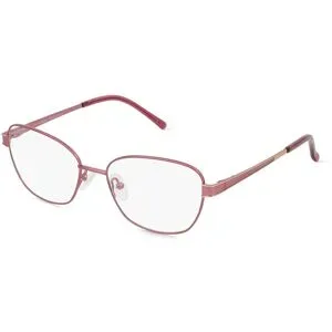 Wenzhou Bada Optical Co. , LTD Fielmann BD 462 FLEX CL Damen-Brille inkl. Gläser Vollrand Quadratisch Edelstahl-Gestell 53/17/135, Pink