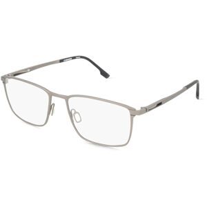 DE RIGO Vision D.A.CH. GmbH Rodenstock R7151 Unisex-Brille inkl. Gläser Vollrand Quadratisch Metall-Gestell 55/18/140, Schwarz