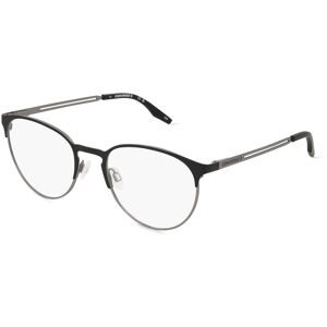 Marchon Germany GmbH Converse CV1003 Unisex-Brille inkl. Gläser Vollrand Rund Metall-Gestell 51/19/140, Schwarz