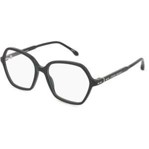 Safilo GmbH Isabel Marant IM 0092 Damen-Brille inkl. Gläser Vollrand Quadratisch Acetat-Gestell 53/16/140, Schwarz