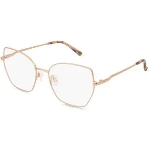 Wenzhou Bada Optical Co. , LTD Fielmann BD 596 FA CELESTE Damen-Brille inkl. Gläser Vollrand Butterfly Edelstahl-Gestell 55/18/140, Pink