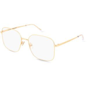 Safilo GmbH Isabel Marant IM0235 Damen-Brille inkl. Gläser Vollrand Quadratisch Metall-Gestell 55/17/140, Gold