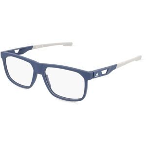 Marcolin Deutschland GmbH Adidas SP5076 Herren-Brille inkl. Gläser Vollrand Quadratisch Kunststoff-Gestell 57/15/145, Blau