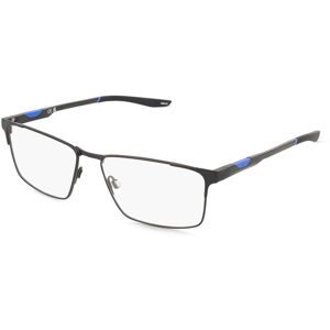 Marchon Germany GmbH Nike NK8143 Herren-Brille inkl. Gläser Vollrand Eckig Metall-Gestell 57/16/145, Schwarz