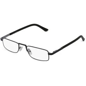 Myth Eyewear Fielmann MT 014 FLEX CL Herren-Brille inkl. Gläser Vollrand Halb Edelstahl-Gestell 50/20/145, Blau
