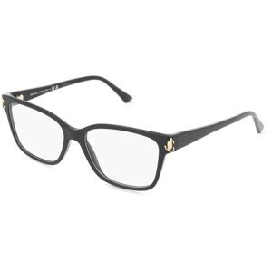Luxottica Fashion Brillen Vertriebs GmbH Jimmy Choo 0JC3012 Damen-Brille inkl. Gläser Vollrand Quadratisch Acetat-Gestell 55/16/145, Schwarz