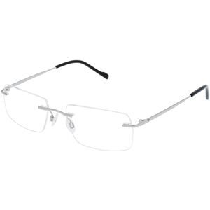 Eschenbach Optik GmbH Eschenbach 823015 Herren-Brille inkl. Gläser Randlos Quadratisch Titan-Gestell 55/18/145, Grau