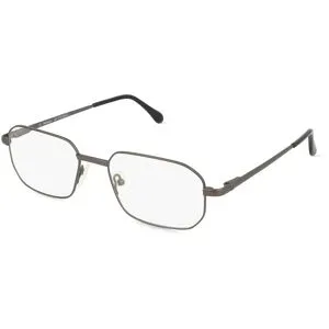 Suncute Industries Co., Ltd. Fielmann MC 574 FLEX CL Herren-Brille inkl. Gläser Vollrand Quadratisch Edelstahl-Gestell 54/19/135, Grau