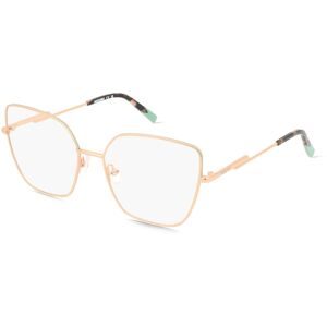 Safilo GmbH Missoni MIS 0203 Damen-Brille inkl. Gläser Vollrand Eckig Metall-Gestell 56/17/145, Gold