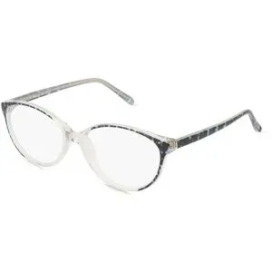 Zhangzhou Agilton Optical Co., Ltd. Fielmann MC 612 CL Damen-Brille inkl. Gläser Vollrand Oval Propionat-Gestell 54/15/140, Transparent