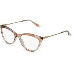 Wenzhou Bada Optical Co. , LTD Fielmann BD 450 FLEX FA Damen-Brille inkl. Gläser Vollrand Butterfly Acetat-Gestell 52/16/135, Beige