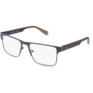 Marchon Germany GmbH Lacoste L2318 Herren-Brille inkl. Gläser Vollrand Eckig Metall-Gestell 55/18/145, Blau