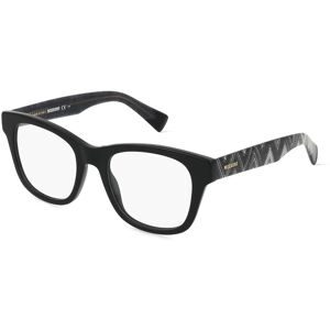 Safilo GmbH Missoni 0104 Damen-Brille inkl. Gläser Vollrand Cat Eye Acetat-Gestell 50/19/140, Schwarz